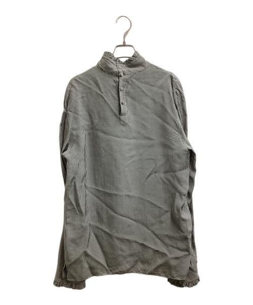 GUCCI（グッチ）GUCCI (グッチ) フリル襟ブラウス / 438331 Z769A グリーン×ピンク サイズ:46の古着・服飾アイテム
