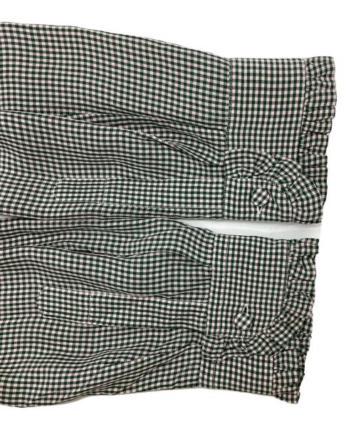 GUCCI（グッチ）GUCCI (グッチ) フリル襟ブラウス / 438331 Z769A グリーン×ピンク サイズ:46の古着・服飾アイテム