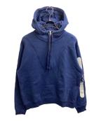 GUCCIグッチ）の古着「ハーフジップ プルオーバーパーカー」｜ブルー