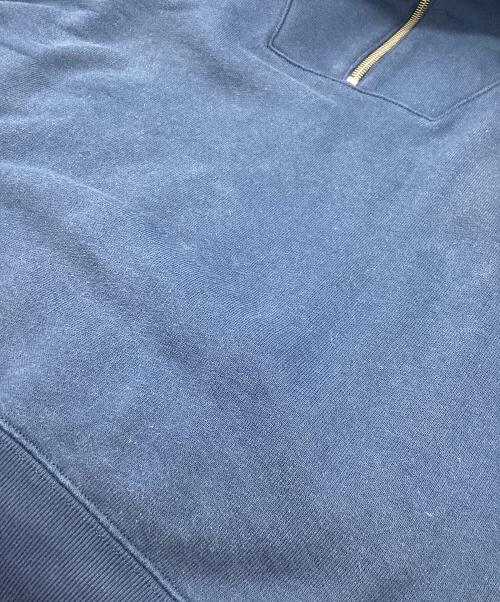 GUCCI（グッチ）GUCCI (グッチ) ハーフジップ プルオーバーパーカー ブルー サイズ:Sの古着・服飾アイテム