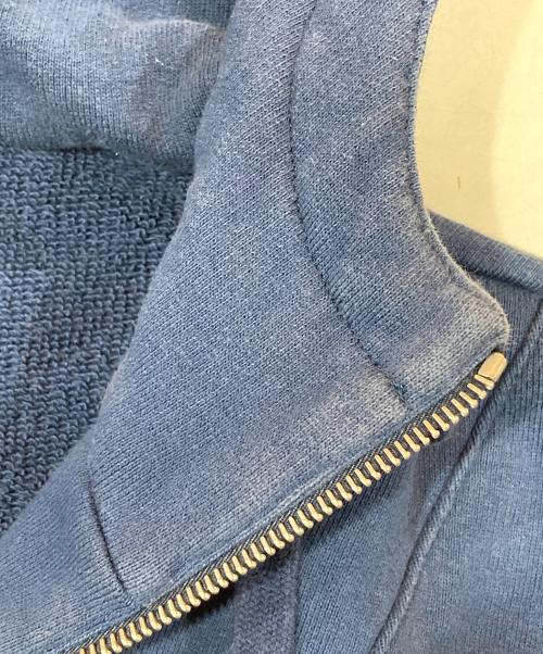 GUCCI（グッチ）GUCCI (グッチ) ハーフジップ プルオーバーパーカー ブルー サイズ:Sの古着・服飾アイテム