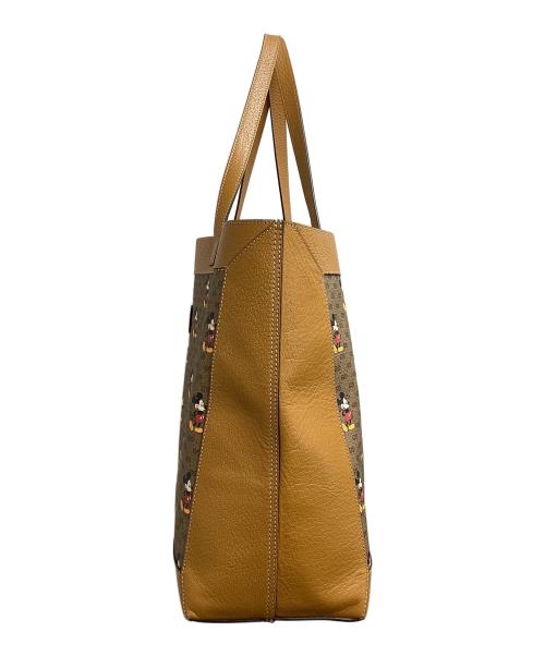 GUCCI（グッチ）GUCCI (グッチ) Disney (ディズニー) ミッキープリントトートバッグ / 547947 / GGスプリーム ベージュの古着・服飾アイテム