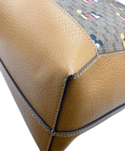 GUCCI（グッチ）GUCCI (グッチ) Disney (ディズニー) ミッキープリントトートバッグ / 547947 / GGスプリーム ベージュの古着・服飾アイテム