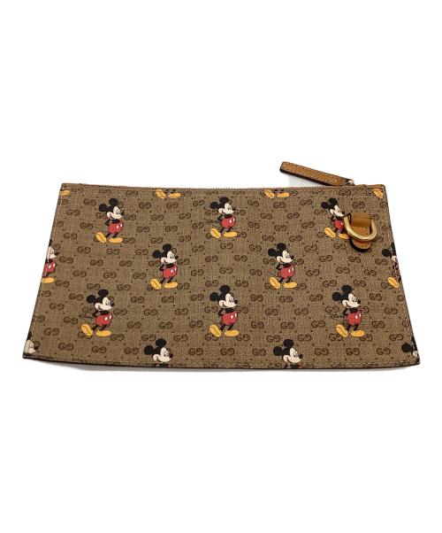GUCCI（グッチ）GUCCI (グッチ) Disney (ディズニー) ミッキープリントトートバッグ / 547947 / GGスプリーム ベージュの古着・服飾アイテム