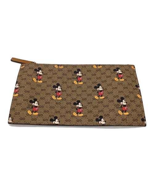 GUCCI（グッチ）GUCCI (グッチ) Disney (ディズニー) ミッキープリントトートバッグ / 547947 / GGスプリーム ベージュの古着・服飾アイテム