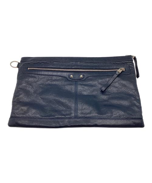 BALENCIAGA（バレンシアガ）BALENCIAGA (バレンシアガ) クラシック クリップ L / クラッチバッグ / 273023 ネイビーの古着・服飾アイテム