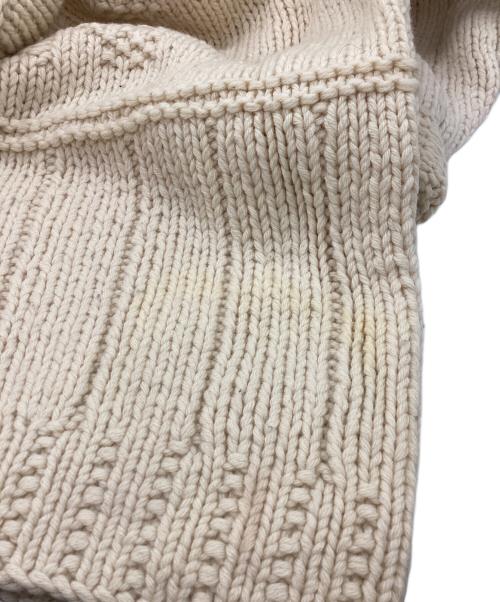POLO RALPH LAUREN（ポロ・ラルフローレン）POLO RALPH LAUREN (ポロ・ラルフローレン) FISHERMAN WOOL HAND KNIT / フィッシャーマンウールハンドニット ベージュ サイズ:Lの古着・服飾アイテム