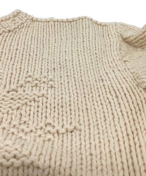 POLO RALPH LAUREN（ポロ・ラルフローレン）POLO RALPH LAUREN (ポロ・ラルフローレン) FISHERMAN WOOL HAND KNIT / フィッシャーマンウールハンドニット ベージュ サイズ:Lの古着・服飾アイテム