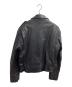 A・M・I LONDON (エー・エム・アイ・ロンドン) カウハイド ライダースジャケット ブラック サイズ:42：11000円