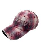 Acne studiosアクネ ストゥディオズ）の古着「Distressed cap / ダメージ加工キャップ」｜ピンク