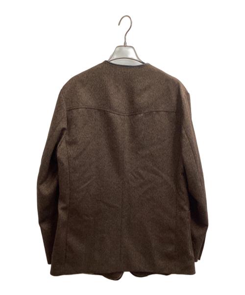 the letters（レターズ）the letters (レターズ) Western Collarless Concho Jacket / ウエスタン・カラーレス・コンチョ・ジャケット / FW18-LJ005 ブラウン サイズ:Mの古着・服飾アイテム