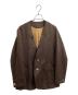 the letters（レターズ）の古着「Western Collarless Concho Jacket / ウエスタン・カラーレス・コンチョ・ジャケット / FW18-LJ005」｜ブラウン