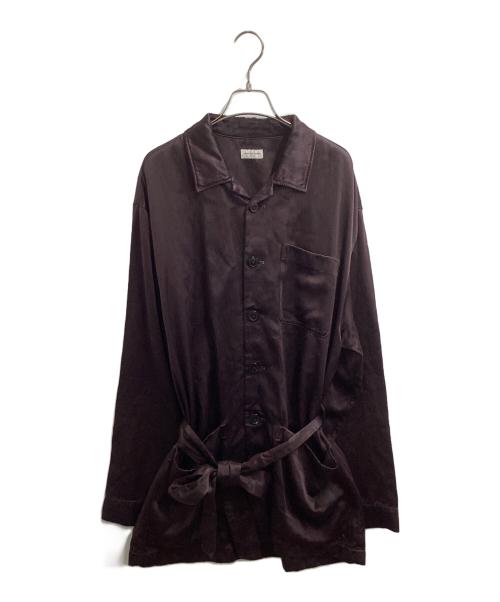 DRIES VAN NOTEN（ドリスヴァンノッテン）DRIES VAN NOTEN (ドリスヴァンノッテン) DRIES VAN NOTEN 22AW CASTLE 5286 M.W. SHIRT BOT ダークブラウン サイズ:Mの古着・服飾アイテム