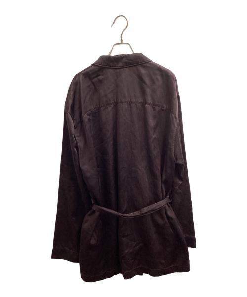 DRIES VAN NOTEN（ドリスヴァンノッテン）DRIES VAN NOTEN (ドリスヴァンノッテン) DRIES VAN NOTEN 22AW CASTLE 5286 M.W. SHIRT BOT ダークブラウン サイズ:Mの古着・服飾アイテム
