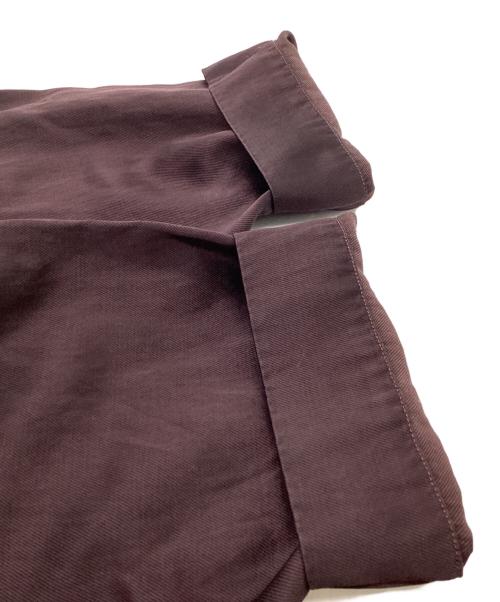 DRIES VAN NOTEN（ドリスヴァンノッテン）DRIES VAN NOTEN (ドリスヴァンノッテン) DRIES VAN NOTEN 22AW CASTLE 5286 M.W. SHIRT BOT ダークブラウン サイズ:Mの古着・服飾アイテム