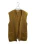ISSEY MIYAKE（イッセイミヤケ）の古着「70's ボタンレス ウールニットベスト　/　 by ALL STYLE CO.,LTD」｜イエロー