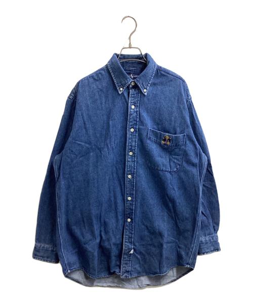 RALPH LAUREN（ラルフローレン）RALPH LAUREN (ラルフローレン) ポロベアデニムシャツ インディゴ サイズ:Mの古着・服飾アイテム