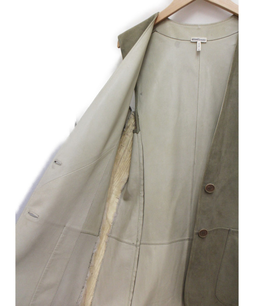 HERMES（エルメス）HERMES (エルメス) スウェードベスト グレージュ サイズ:-の古着・服飾アイテム