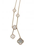 VAN CLEEF & ARPELSヴァンクリーフ＆アーペル）の古着「マジックアルハンブラ　6モチーフネックレス」｜ゴールド