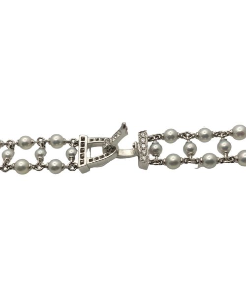 MIKIMOTO（ミキモト）MIKIMOTO (ミキモト) ベビーパールダイヤモンドネックレス サイズ:-の古着・服飾アイテム