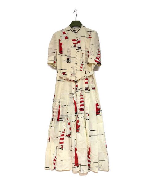 GUCCI（グッチ）GUCCI (グッチ) 21SS ノーティカル コットンリネン ドレスワンピース ベージュ サイズ:40　165/88Yの古着・服飾アイテム