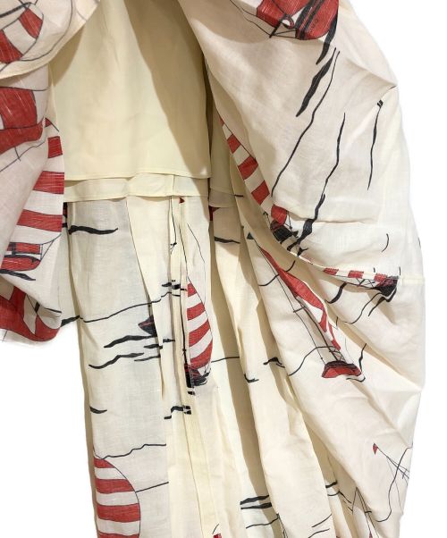 GUCCI（グッチ）GUCCI (グッチ) 21SS ノーティカル コットンリネン ドレスワンピース ベージュ サイズ:40　165/88Yの古着・服飾アイテム