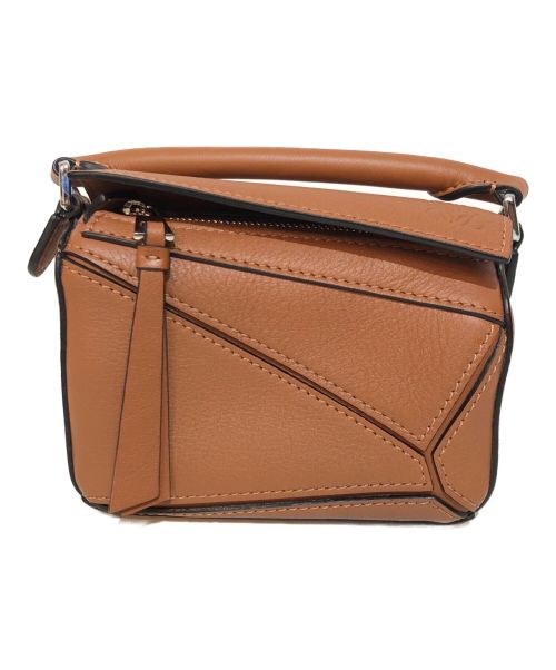 LOEWE（ロエベ）LOEWE (ロエベ) PUZZLE NANO BAG パズルバッグ ナノ ショルダーバッグ TANブラウンの古着・服飾アイテム