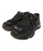 BALENCIAGAバレンシアガ）の古着「TripleS Clear Sole トリプルS スニーカー」｜ブラック