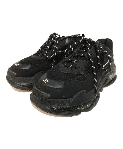 BALENCIAGA（バレンシアガ）BALENCIAGA (バレンシアガ) TripleS Clear Sole トリプルS スニーカー ブラック サイズ:42の古着・服飾アイテム
