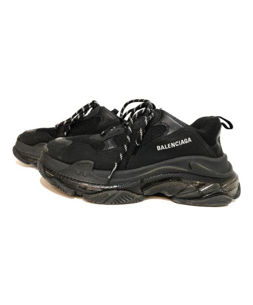 BALENCIAGA（バレンシアガ）BALENCIAGA (バレンシアガ) TripleS Clear Sole トリプルS スニーカー ブラック サイズ:42の古着・服飾アイテム