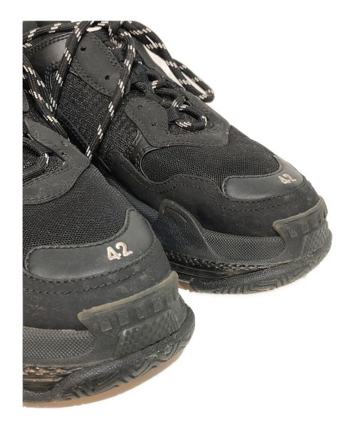 BALENCIAGA（バレンシアガ）BALENCIAGA (バレンシアガ) TripleS Clear Sole トリプルS スニーカー ブラック サイズ:42の古着・服飾アイテム