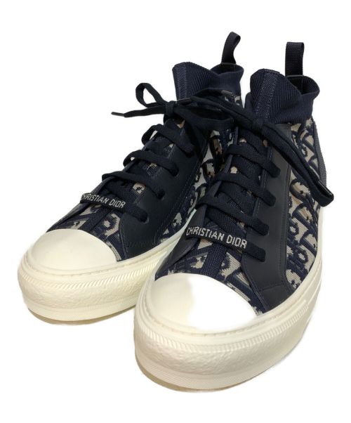 Christian Dior（クリスチャン ディオール）Christian Dior (クリスチャン ディオール) WALK'N'DIOR スニーカー ディオール オブリーク テクニカル メッシュ ネイビー サイズ:41の古着・服飾アイテム