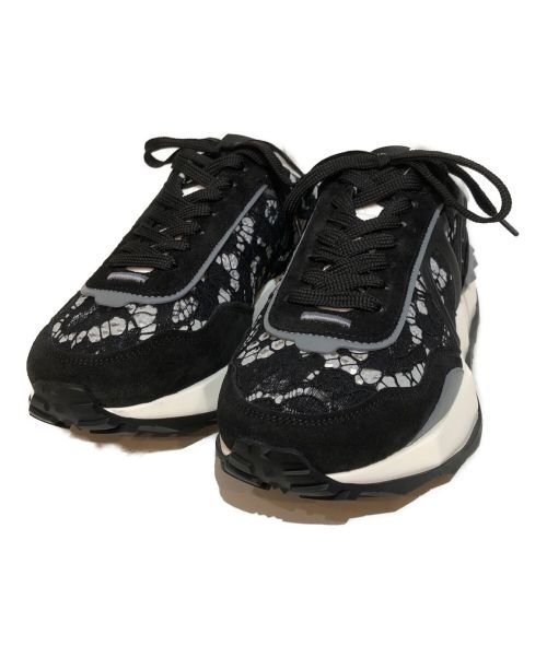 VALENTINO（ヴァレンティノ）VALENTINO (ヴァレンティノ) 22SS VLogo LACERUNNER レースランナー レース X メッシュ スニーカー ブラック サイズ:40の古着・服飾アイテム