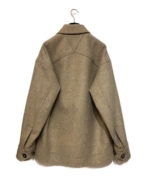 BOTTEGA VENETA（ボッテガベネタ）BOTTEGA VENETA (ボッテガベネタ) 21AW フェルト ミリタリーコート ウール ミリタリージャケット ベージュ サイズ:44の古着・服飾アイテム