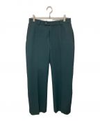 Maison Margielaメゾンマルジェラ）の古着「側章センタープレスパンツ」｜グリーン