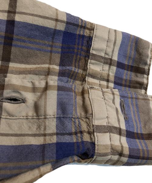 AURALEE（オーラリー）AURALEE (オーラリー) SUPER LIGHT WOOL CHECK SHIRTS ベージュ サイズ:4の古着・服飾アイテム