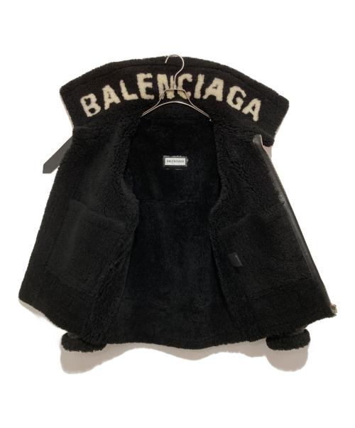 BALENCIAGA（バレンシアガ）BALENCIAGA (バレンシアガ) シアリングボンバージャケット ボンバルディア 518095 TSH11 ブラック サイズ:34の古着・服飾アイテム