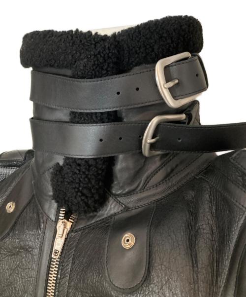 BALENCIAGA（バレンシアガ）BALENCIAGA (バレンシアガ) シアリングボンバージャケット ボンバルディア 518095 TSH11 ブラック サイズ:34の古着・服飾アイテム