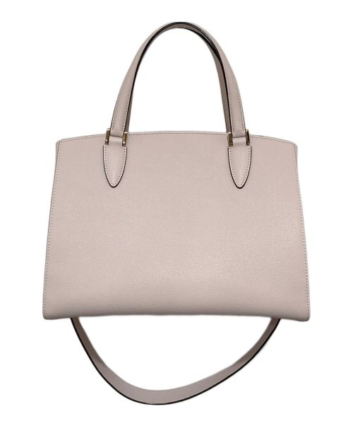 Valextra（ヴァレクストラ）Valextra (ヴァレクストラ) ミディアム トリエンナーレ 2WAYハンドバッグ ピンクの古着・服飾アイテム