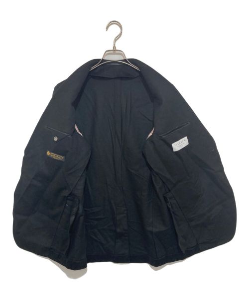 TOMORROW LAND PILGRIM（トゥモローランド ピルグリム）TOMORROW LAND PILGRIM (トゥモローランド ピルグリム) ウールドスキン シングルブレステッド2Bジャケット ブラック サイズ:48の古着・服飾アイテム