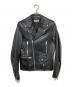 Saint Laurent Paris（サンローランパリ）の古着「クラシックモーターサイクルライダースジャケット　LO1型　397290 Y5YA1」｜ブラック