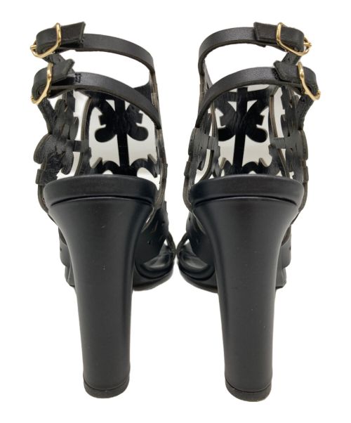 HERMES（エルメス）HERMES (エルメス) ガダルキヴィール柄パンプス ブラック サイズ:35の古着・服飾アイテム