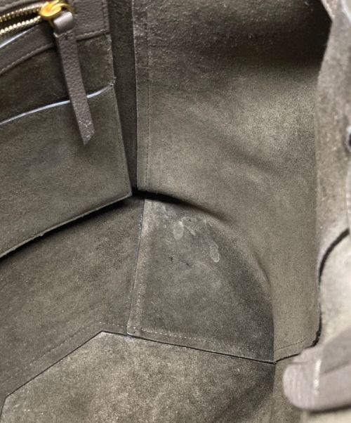 CELINE（セリーヌ）CELINE (セリーヌ) レザートートバッグ ブラウンの古着・服飾アイテム