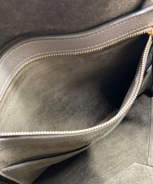 CELINE（セリーヌ）CELINE (セリーヌ) レザートートバッグ ブラウンの古着・服飾アイテム