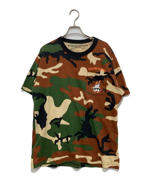 CHROME HEARTS（クロムハーツ）CHROME HEARTS (クロムハーツ) MATTY BOY (マッティー ボーイ) PPO CAUTION T-SHRT ブラウン サイズ:Lの古着・服飾アイテム