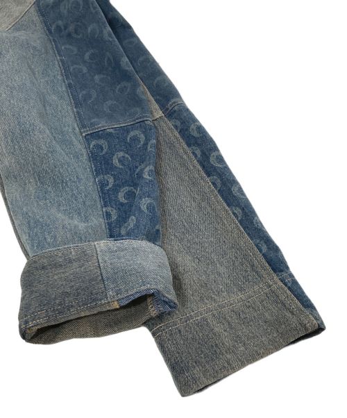 MARINE SERRE（マリーンセル）MARINE SERRE (マリーンセル) REGENERATED DENIM JACKET ブルー サイズ:Mの古着・服飾アイテム