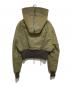 RICK OWENS (リックオウエンス) CROPPED ALICE PARKA JACKET クロップドジップアップブルゾン クロップド アリスパーカー ナイロンボンバージャケット RR02C7713-BR グリーン サイズ:38：73000円