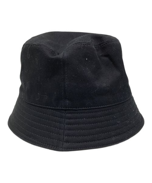 MARNI（マルニ）MARNI (マルニ) ロゴ刺繍コットンツイルバケットハット ブラック サイズ:Mの古着・服飾アイテム