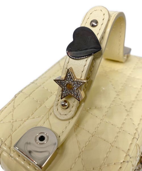 Christian Dior（クリスチャン ディオール）Christian Dior (クリスチャン ディオール) レディディオールマイクロバニティ イエローの古着・服飾アイテム