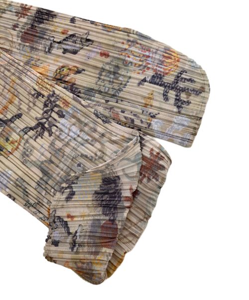 PLEATS PLEASE（プリーツプリーズ）PLEATS PLEASE (プリーツプリーズ) プリーツカットソー ベージュ サイズ:3の古着・服飾アイテム